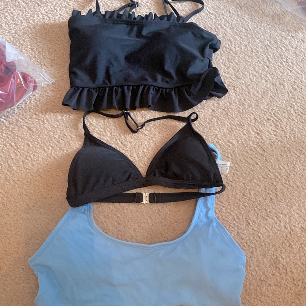 Three girls bikini tops!
